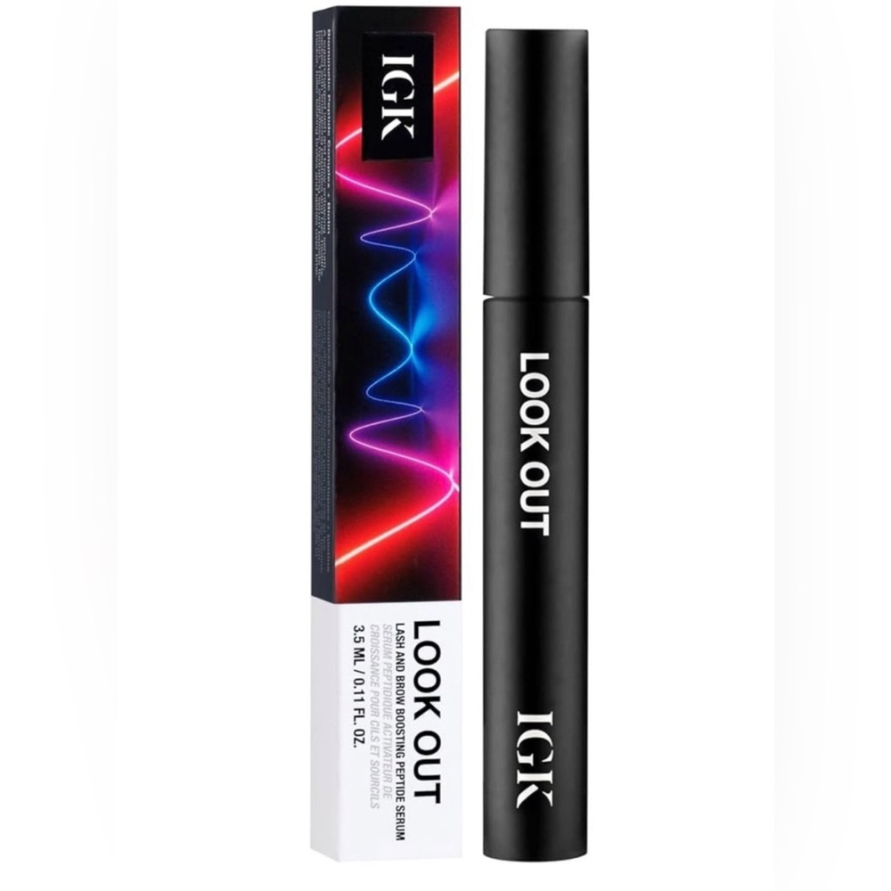 IGK LOOK OUT Lash & Brow Boosting Peptide Serum NIB NWT FULL SIZE